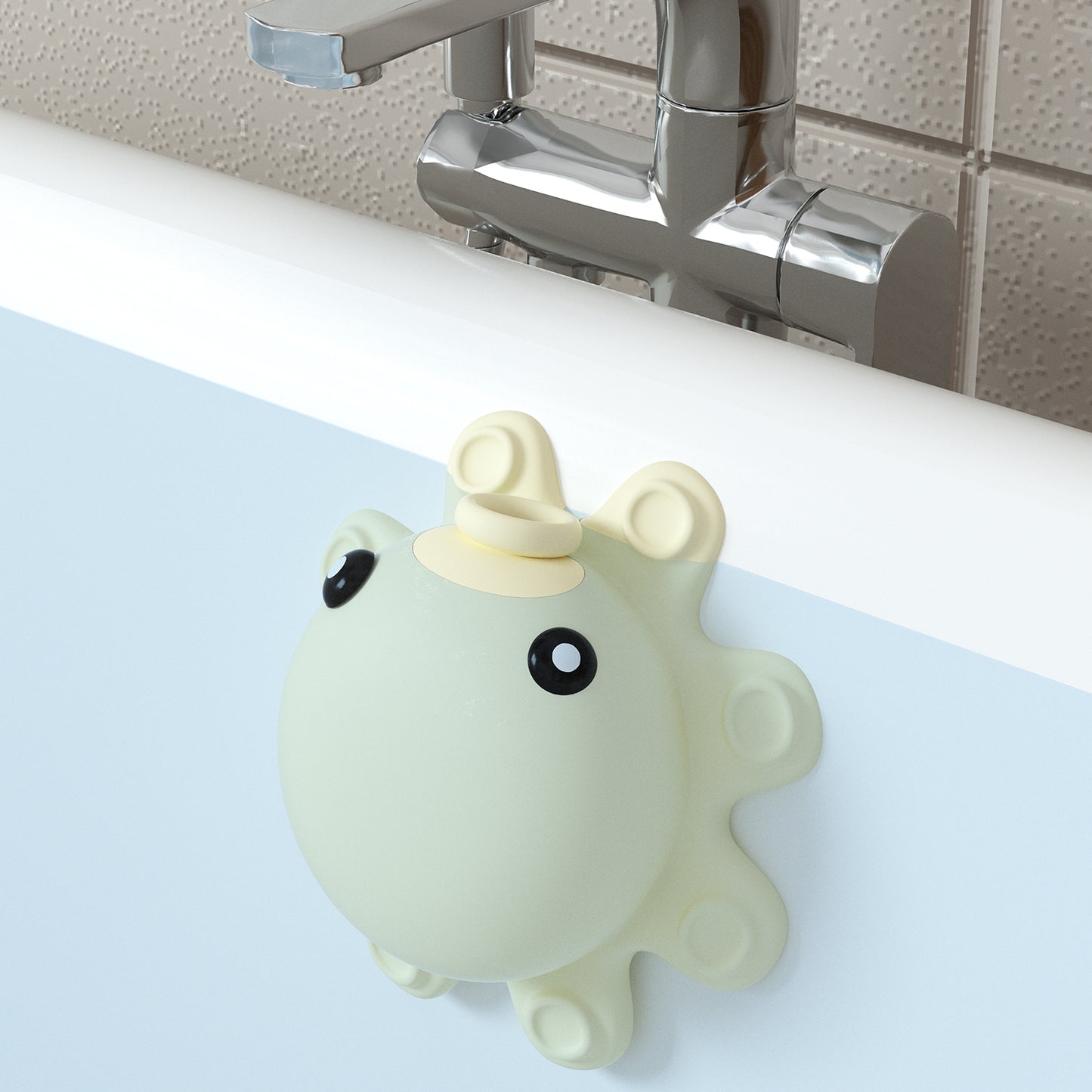 1pc Bathtub Drain Protector Cover With Overflow Design To Prevent