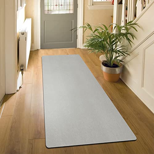 Laundry Room Rug Runner, Thin Tan Entryway Rug Washable Rug